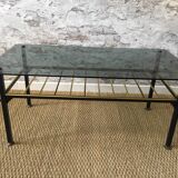 Table basse verre fumé