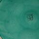 Plat à huîtres en faïence vert aqua/turquoise de Procéram d’époque 1950