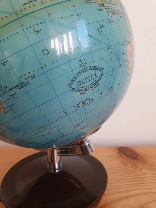 Vintage illuminated globe