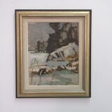 Bertil Landelius (1912-1985), Swedish Modern Oil Painting, 1962