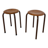 Vintage Industrial Stools from Marko, 1950s, Set of 2
