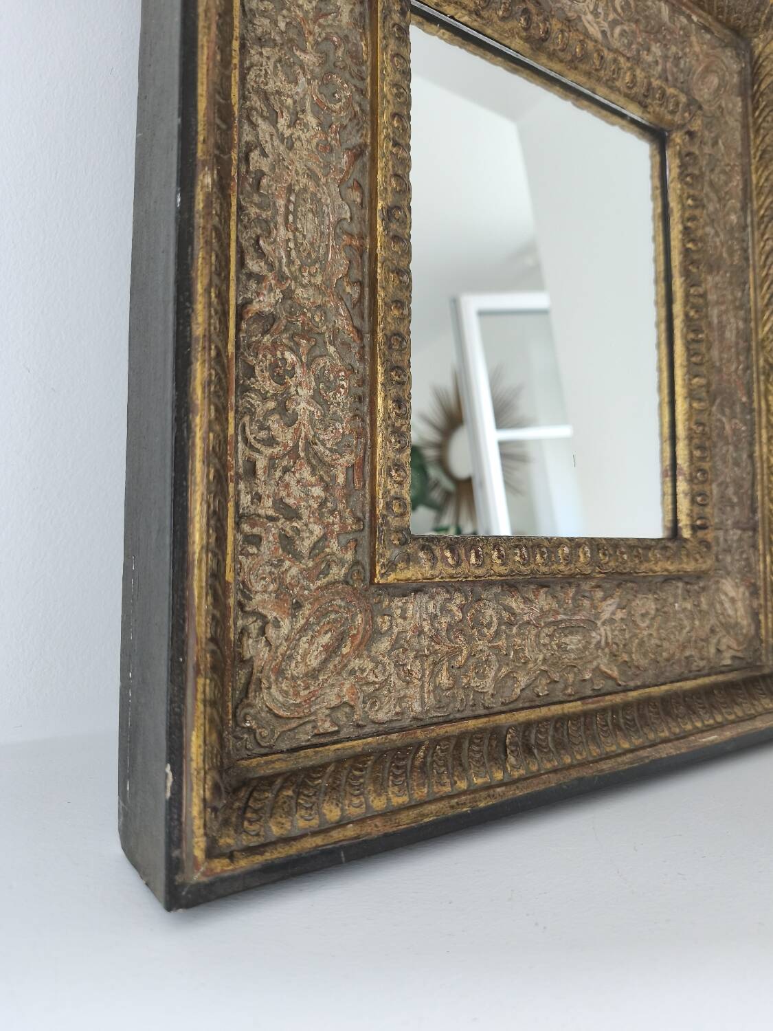 Wooden mirror