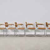 Set of 6 armchairs B64 by Marcel Breuer