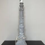 Shabby chic grey table lamp