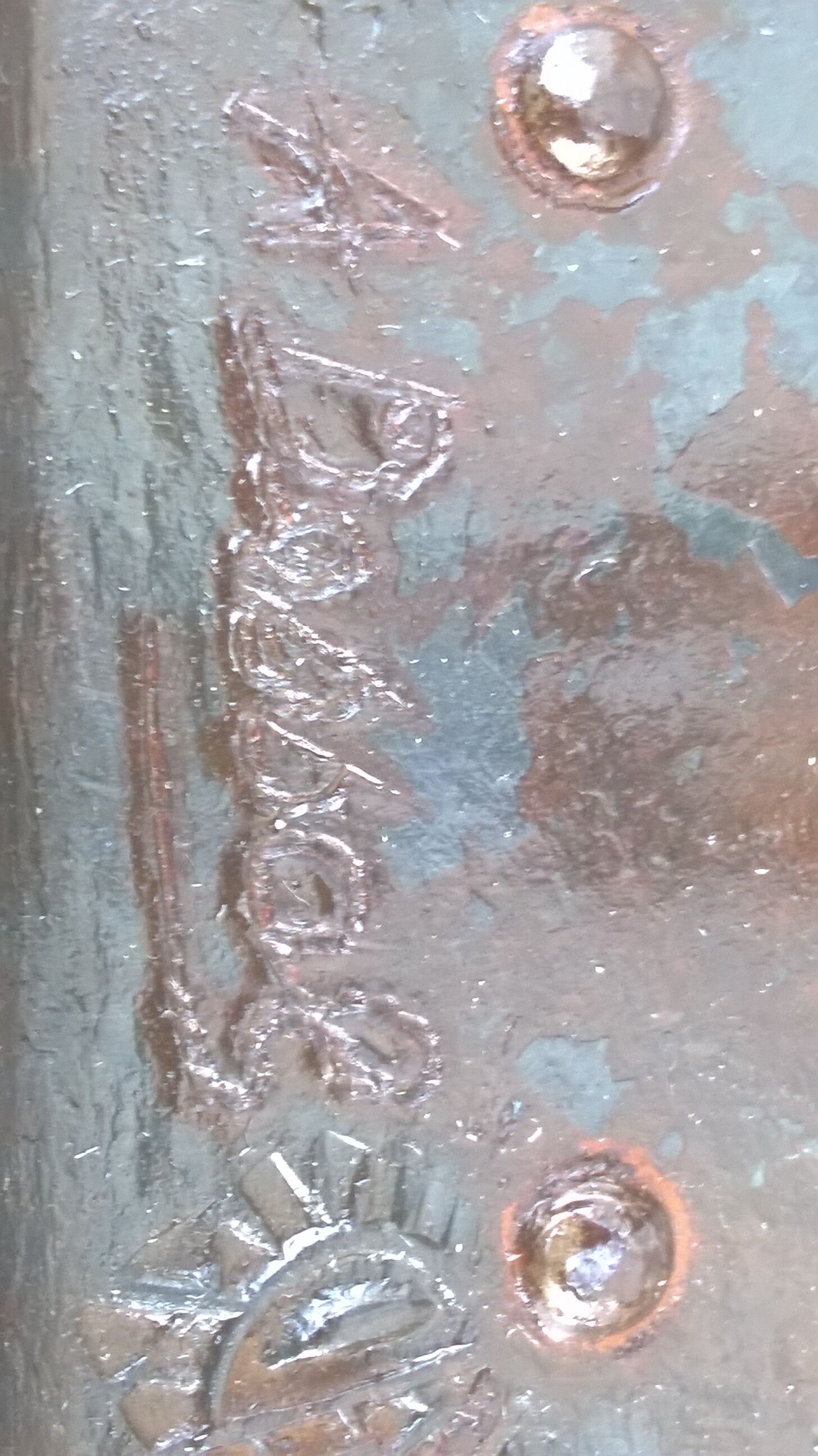 Wrought iron lamppost