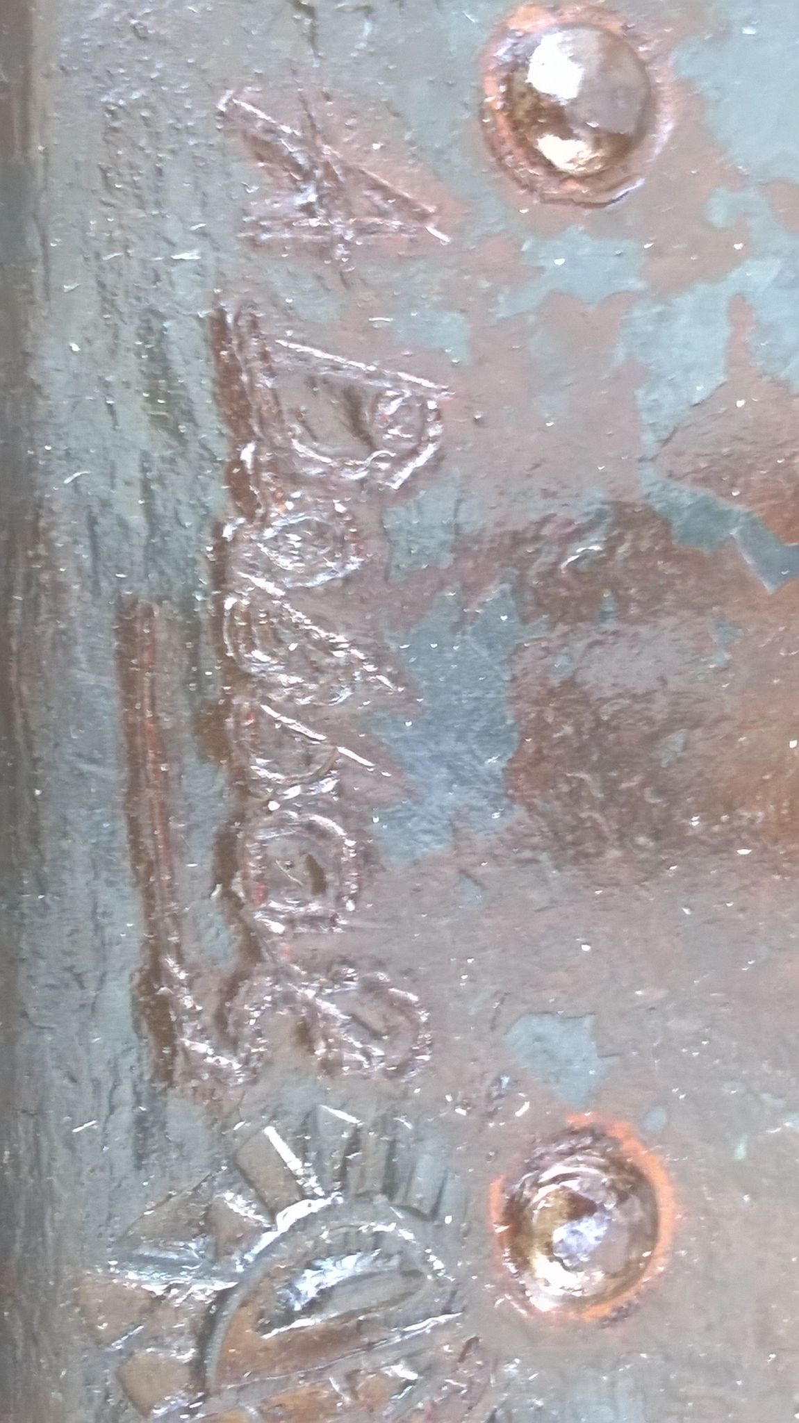 Wrought iron lamppost