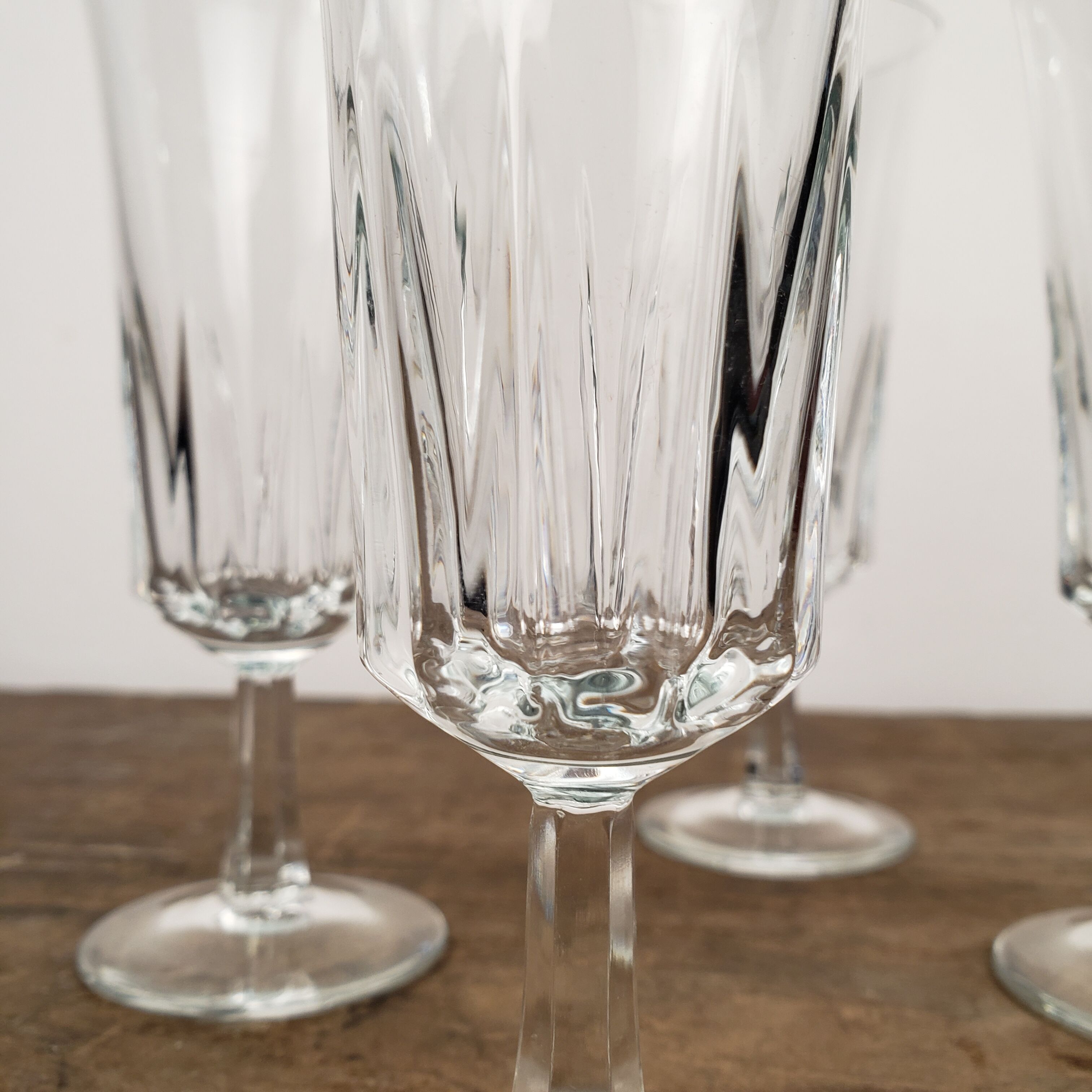Champagne flutes x6