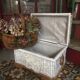 Two-coloured rattan box