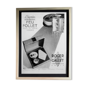 Advertisement for a perfume by " Roger & Gallet " 1930's