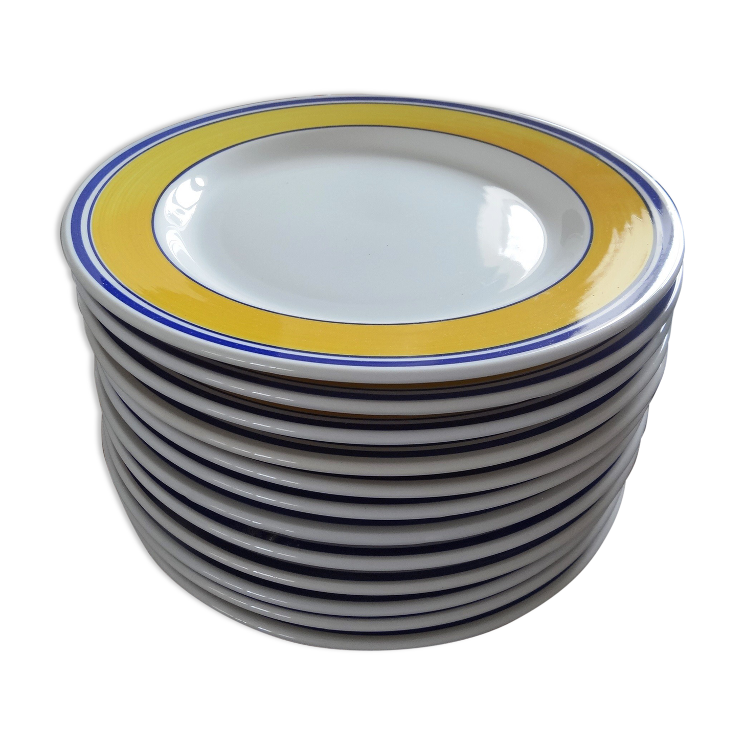 12 large Italian ceramic plates