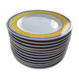 12 large Italian ceramic plates