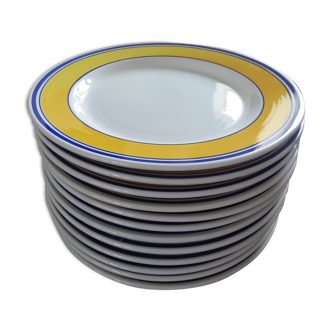 12 large Italian ceramic plates