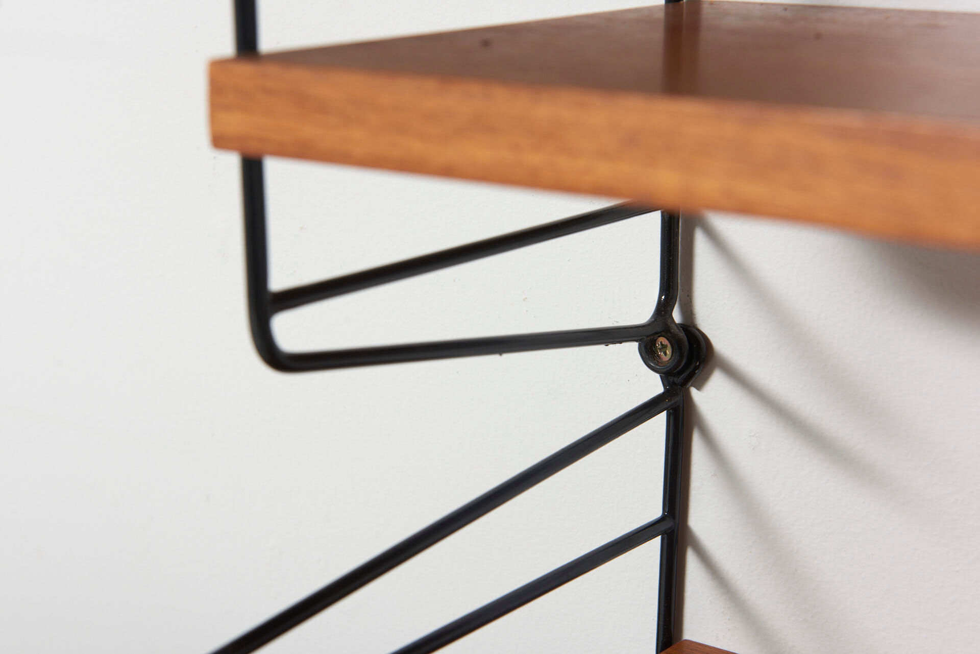 Original String Wall System in Teak by Nisse Strinning, Sweden - 1950's