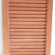 A set of six pine shutter panels