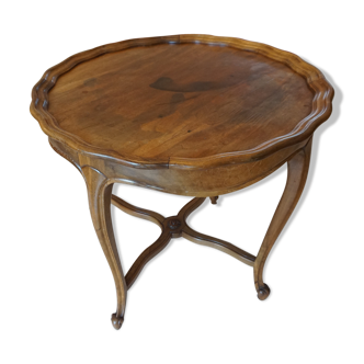 Gueridon in blond Walnut