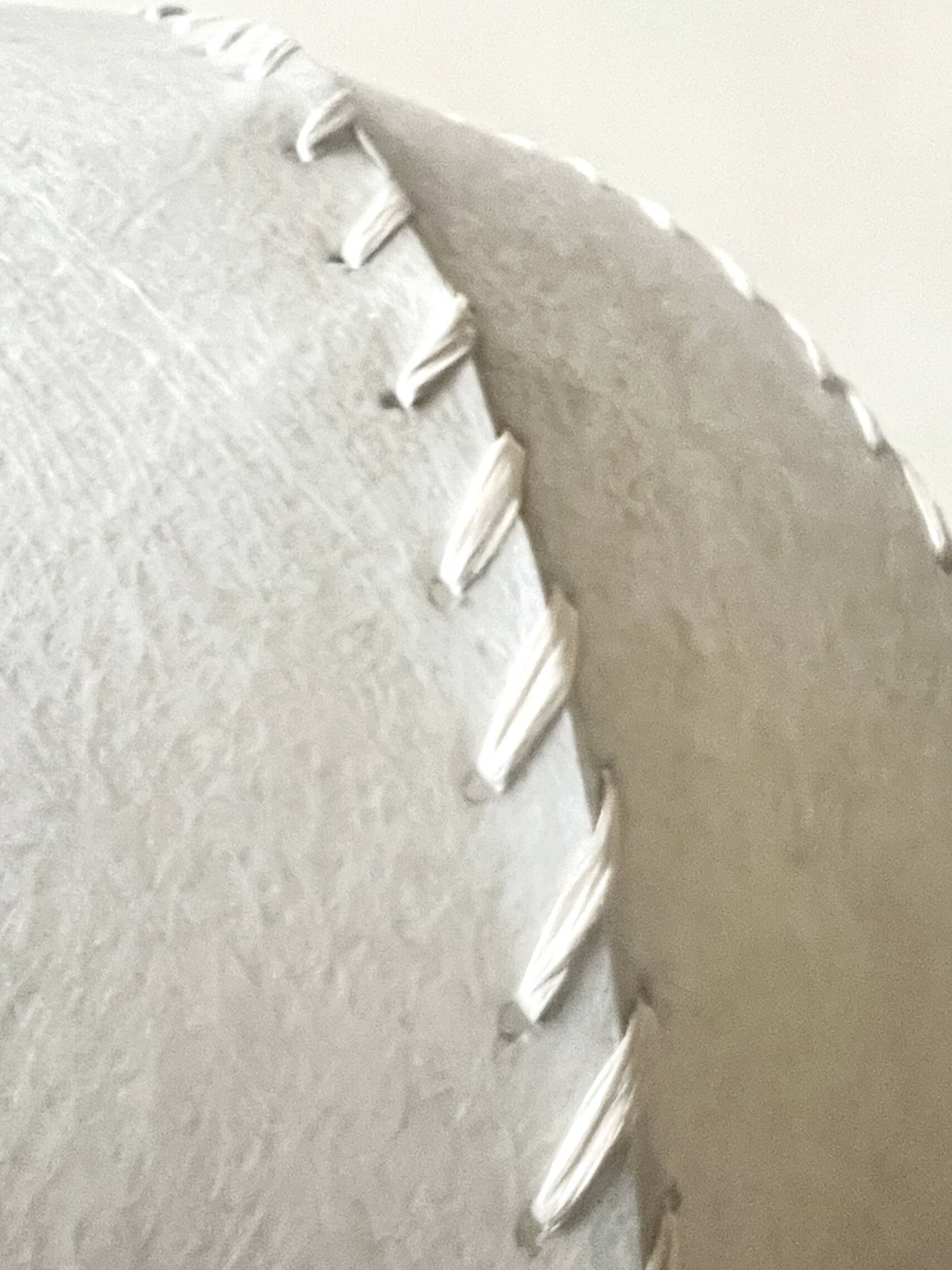 Italian suspension lamp, cocoon ball in resin, 1970s design.