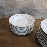 Set of Cérabel porcelain soup and dinner plates from Baudour