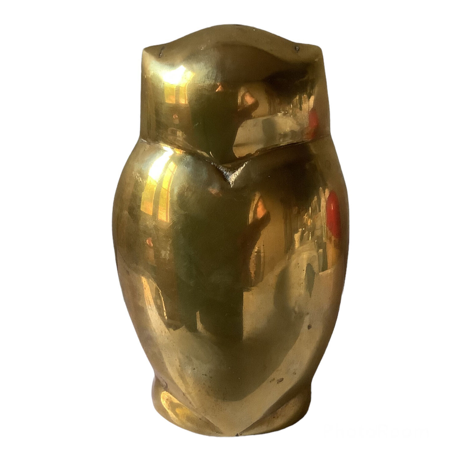 Brass owl book end