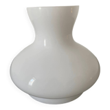 White opaline lampshade. Shiny appearance.