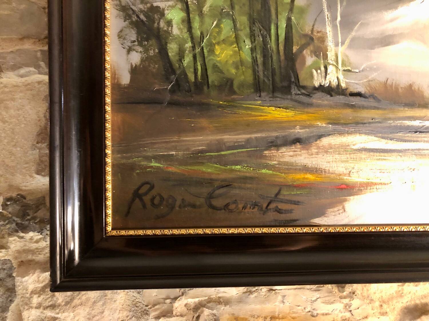 Oil on panel Roger Conte signed