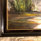 Oil on panel Roger Conte signed