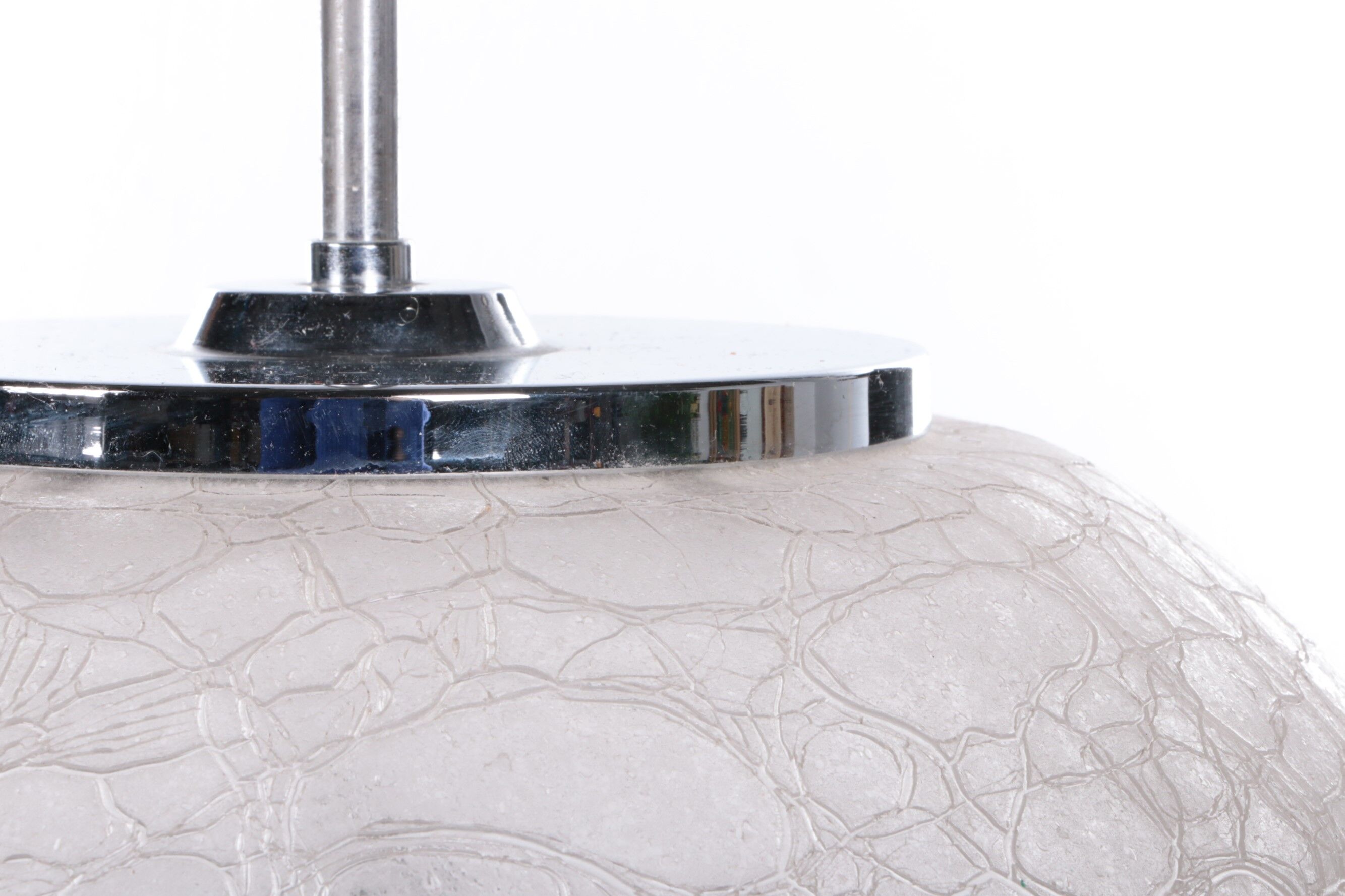 Large Glass Globe Hanging Lamp by Doria Leuchten, 1970s