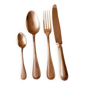 Ercuis silver plated cutlery set, 12 place settings, good condition