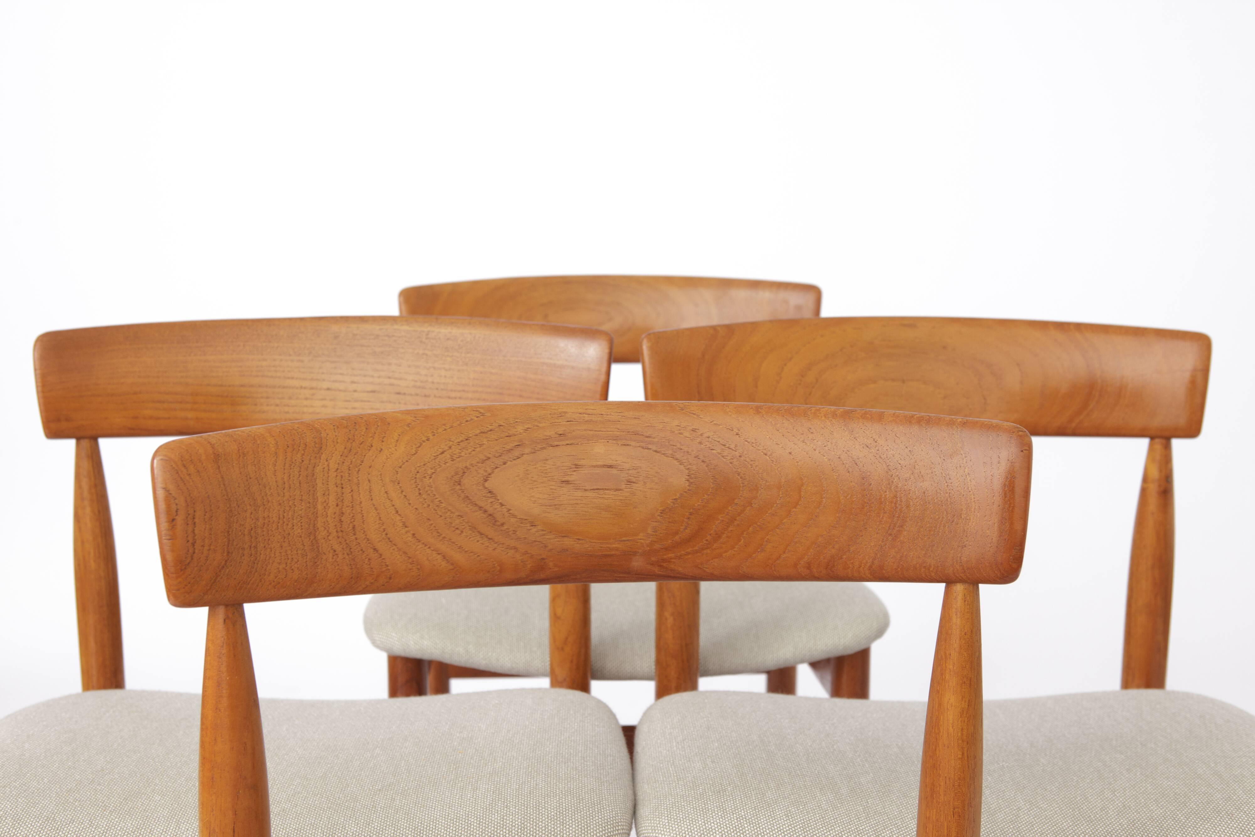 Set of 6 dining chairs in teak by Farsö Stolefabrik Denmark 1960s