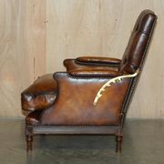 Chesterfield Club Armchair in Hand-Dyed Leather