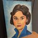 Portrait of a woman oil on hardboard 20th century