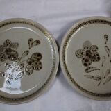 Set of 7 Plates Sarreguemines France Atelier d'Art