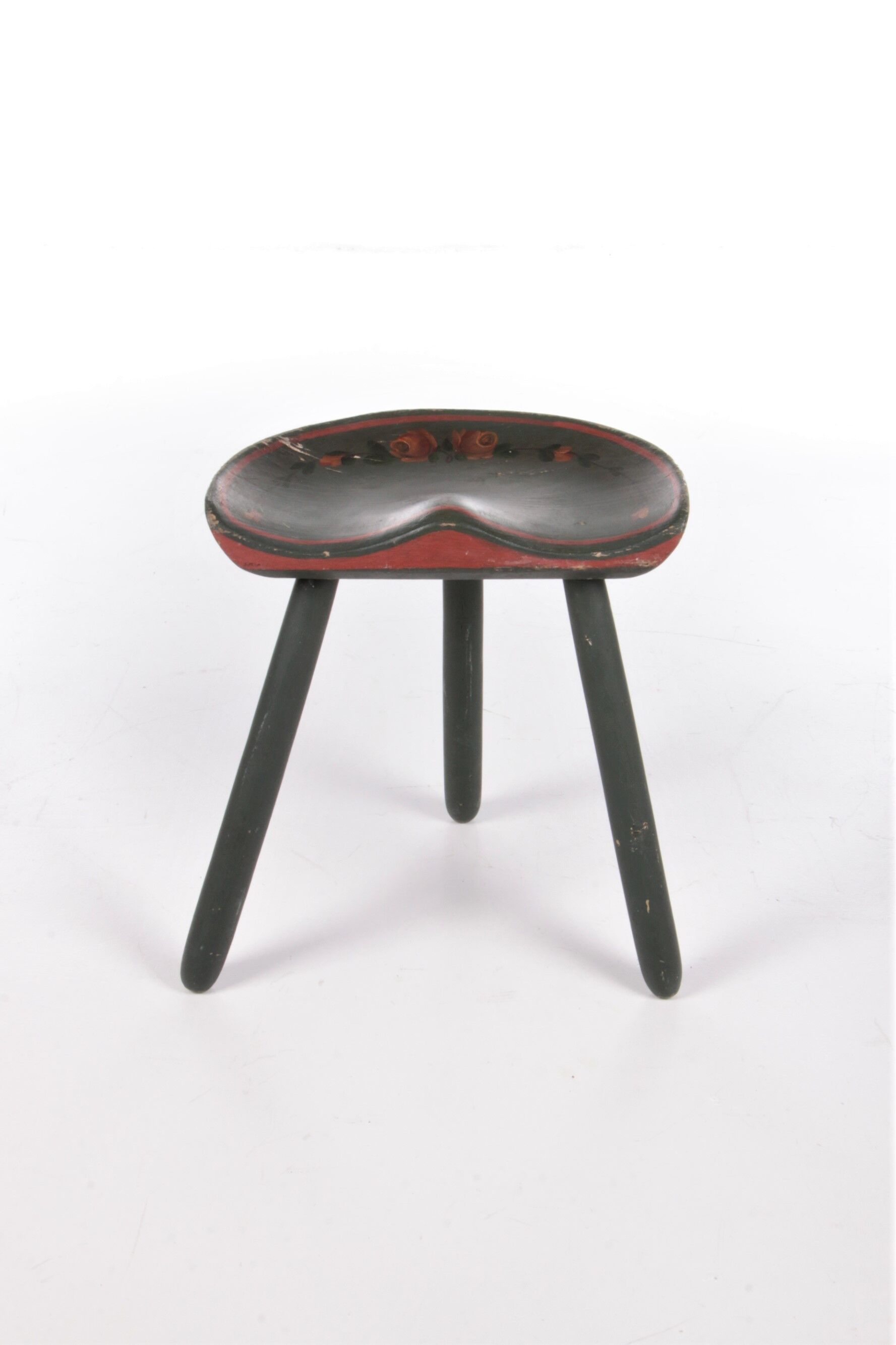 Vintage 1950s tripod stool by Mogens Lassen.