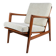 Original armchair fully restored, Scandinavian icon of 60s