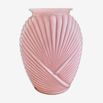 Pink Art Deco Anchor Hocking Vase