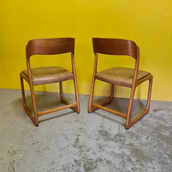 Ensemble de 2 chaises de salle à manger Emile & Walter Baumann, 1960