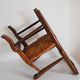 Children's armchair in solid wood with its mulched seat
