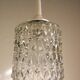70s glass pendant light