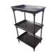 Industrial steel cast iron workshop trolley, 1900