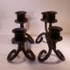 Pair of sconces in wrought iron