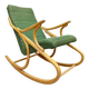 Rocking-chair vintage en bois courbé