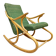 Rocking-chair vintage en bois courbé