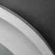 1970s Italian Round Aluminium Mirror