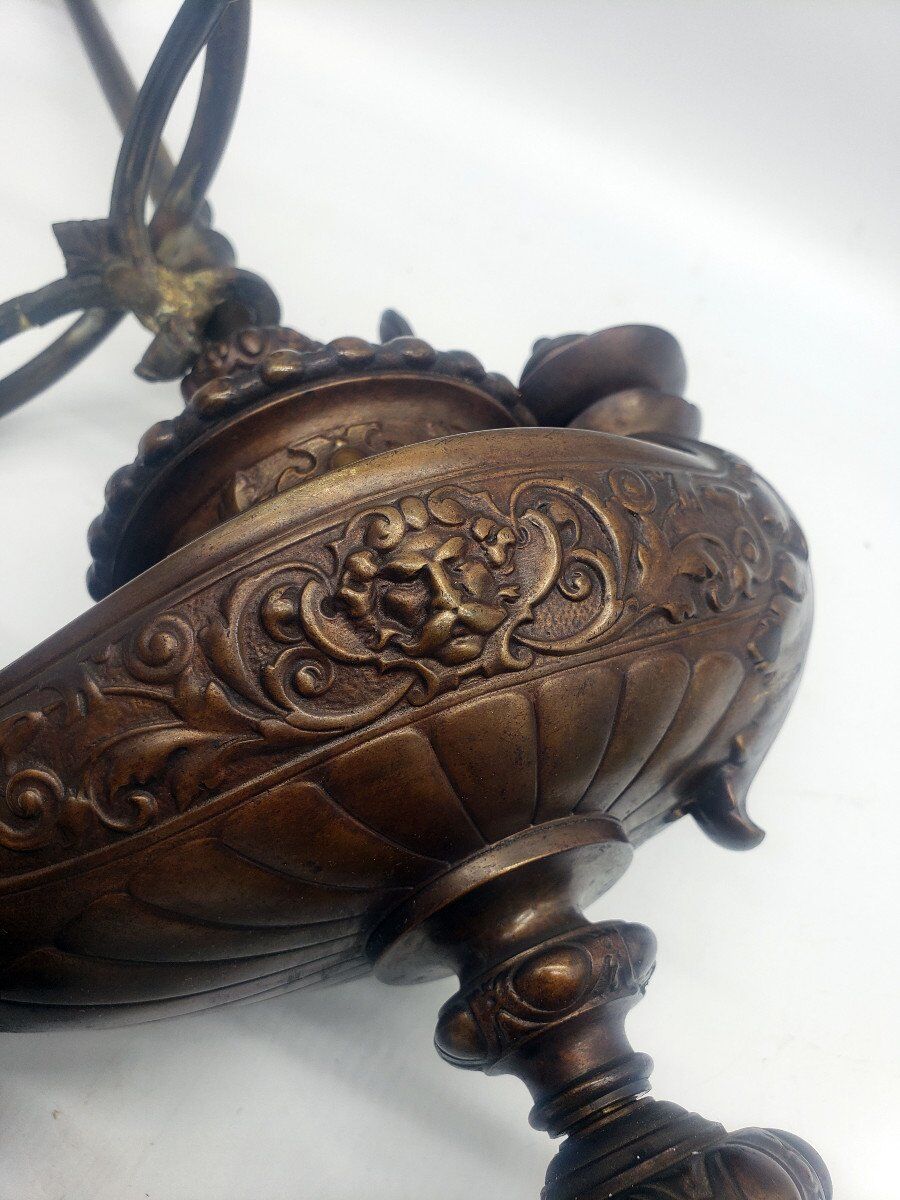 19th century desk lamp from Wild & Wessel Germany 1890