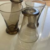 Set of smoked glasses