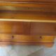 Vintage commode secretary dressing table sliding top 7 drawers cherry wood