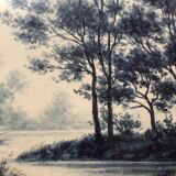 Paire de miniatures en grisaille peinture ancienne
