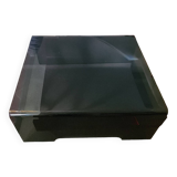 Curved glass coffee table