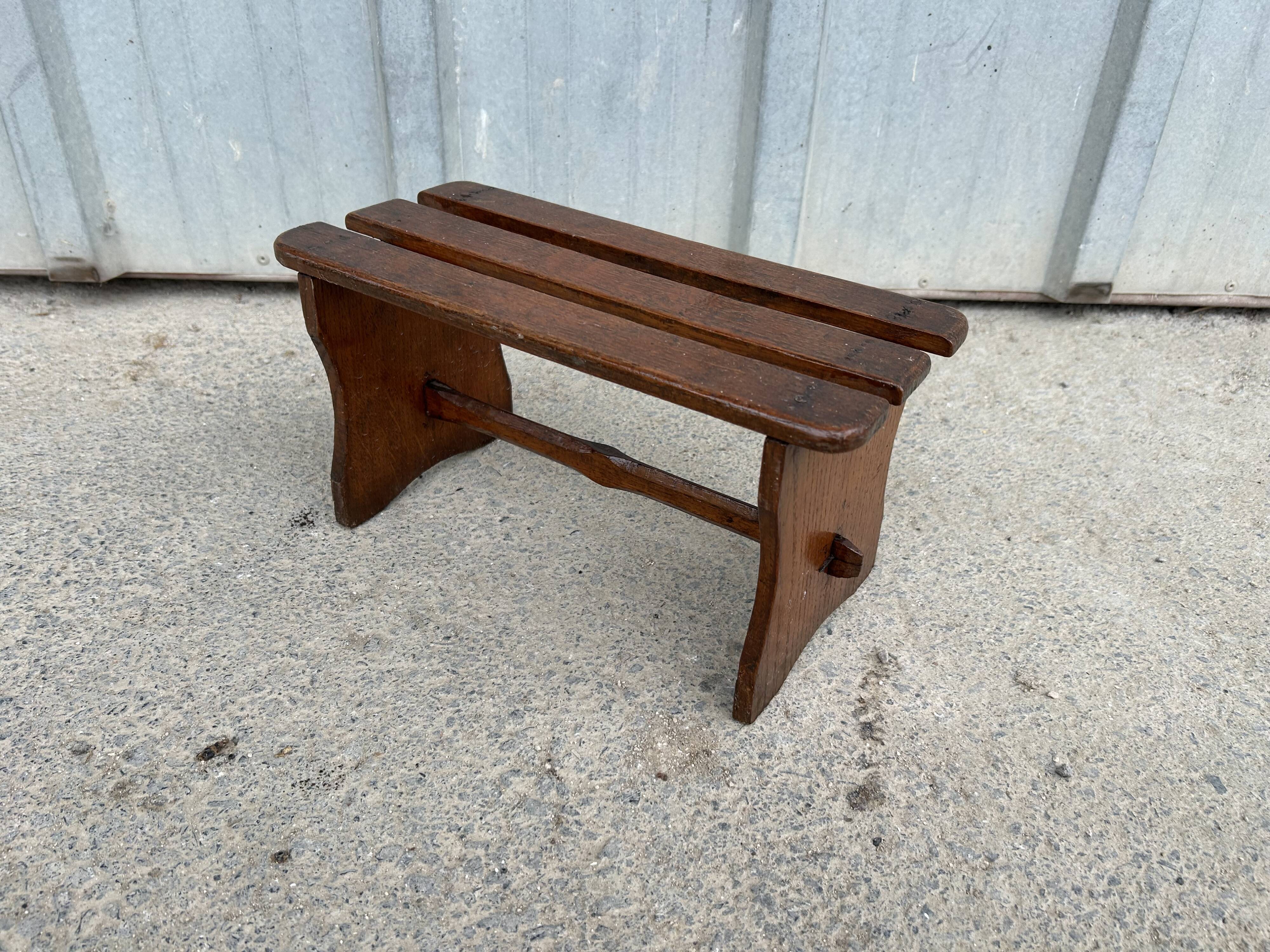 Small antique wooden step stool