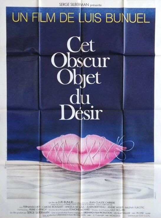 Original 1977 vintage cinema poster this obscure object of desire luis bunnuel 120x160 cm