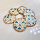 Mid Century Modern Vintage Set of 6 Rattan Coasters with a Pearl Finish